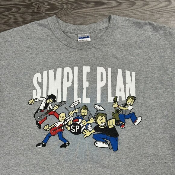 Vintage Y2K Simple Plan Band T Shirt - Picture 2 of 3